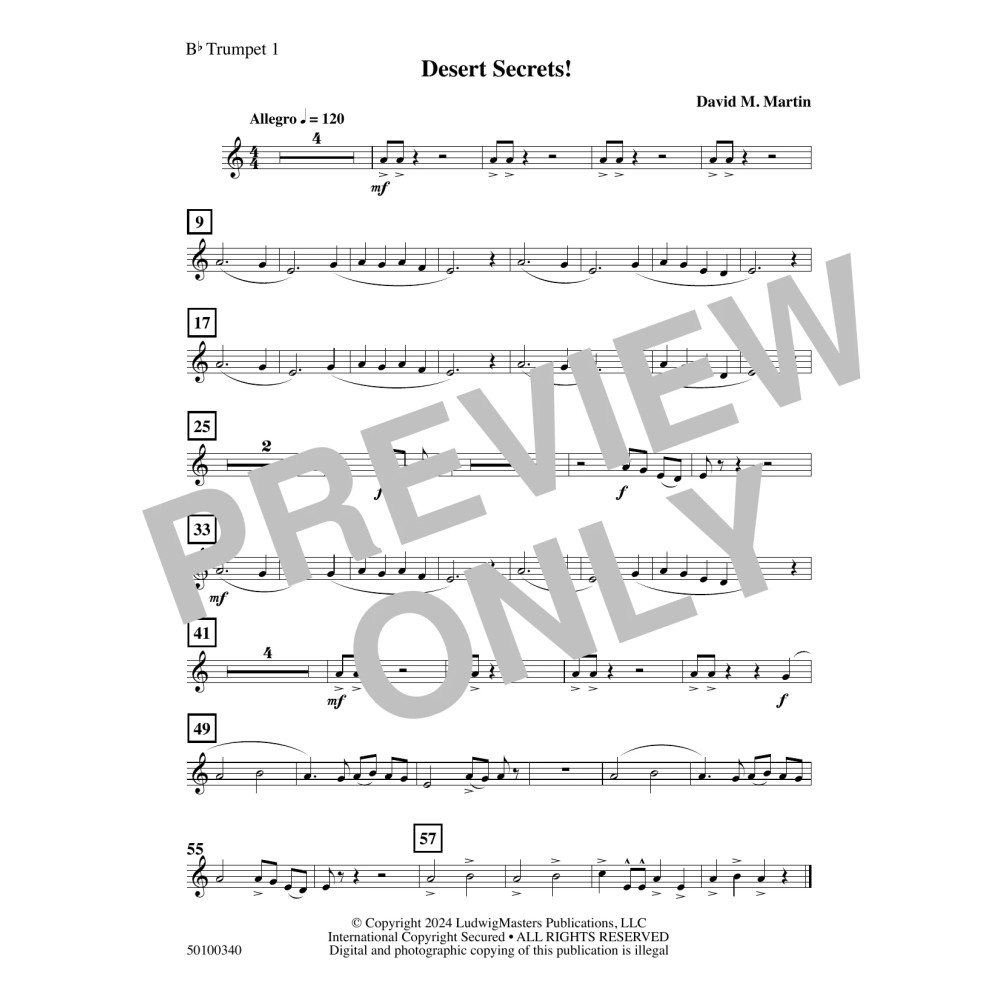 Desert Secrets! - Trumpet 1