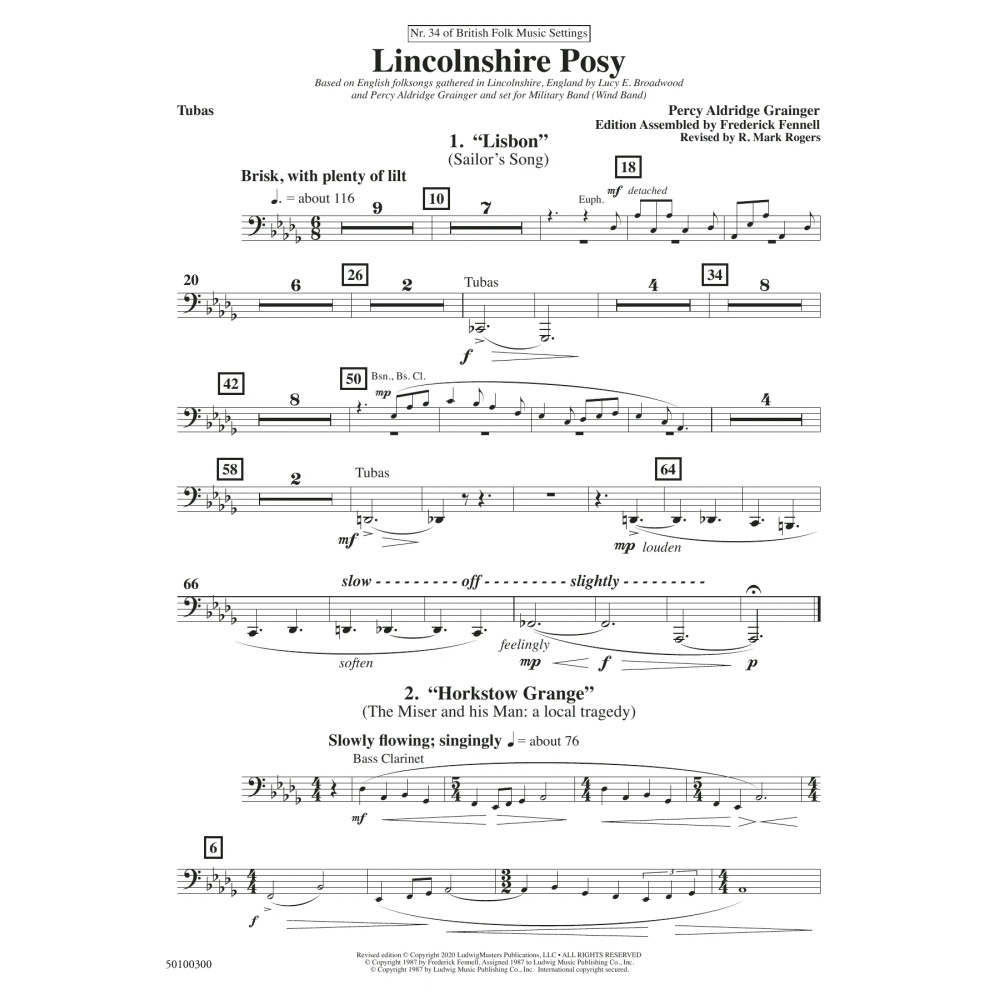 Lincolnshire Posy - 2020 Edition - Tuba