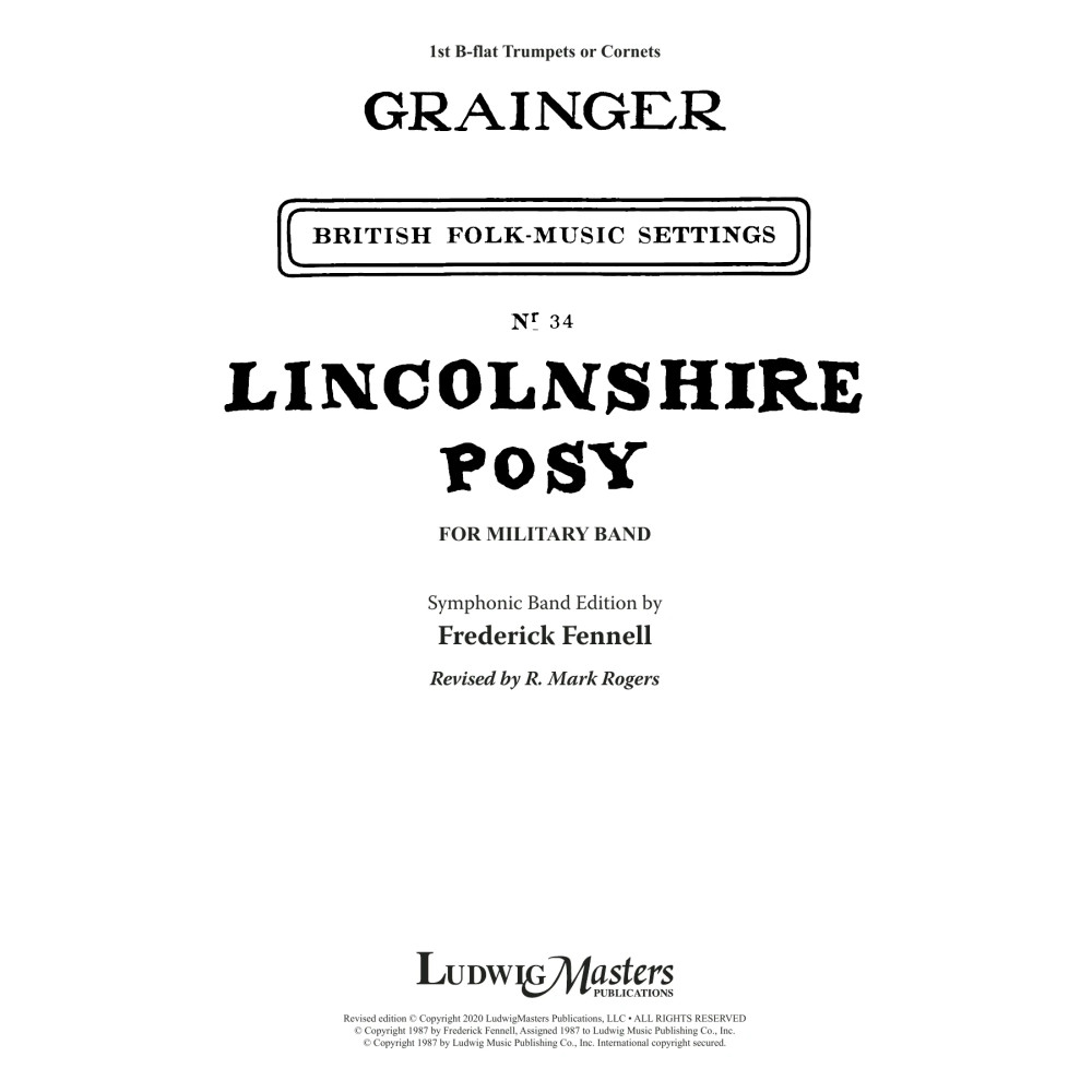 Lincolnshire Posy - 2020 Edition - Trumpet 1