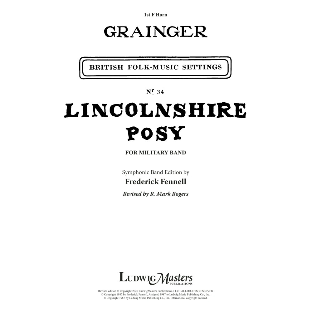 Lincolnshire Posy - 2020 Edition - Horn 1