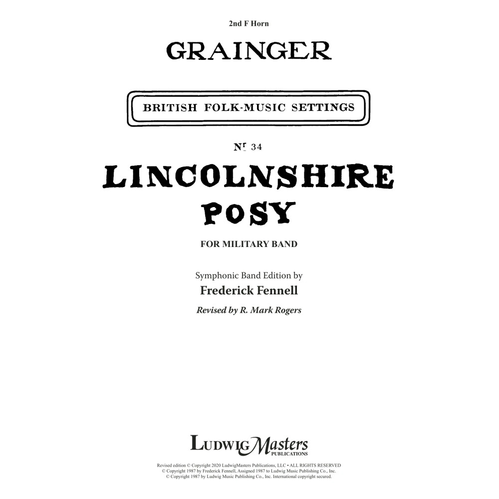 Lincolnshire Posy - 2020 Edition - Horn 2