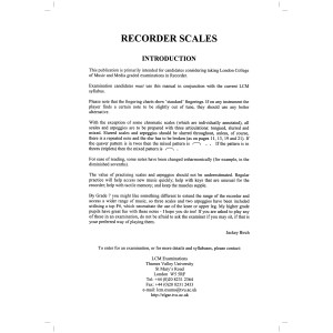 LCM Recorder Scales & Arpeggios