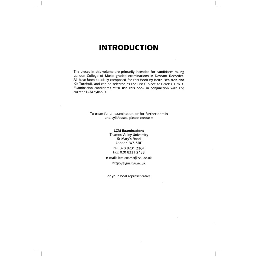 LCM Graded Descant Recorder Album