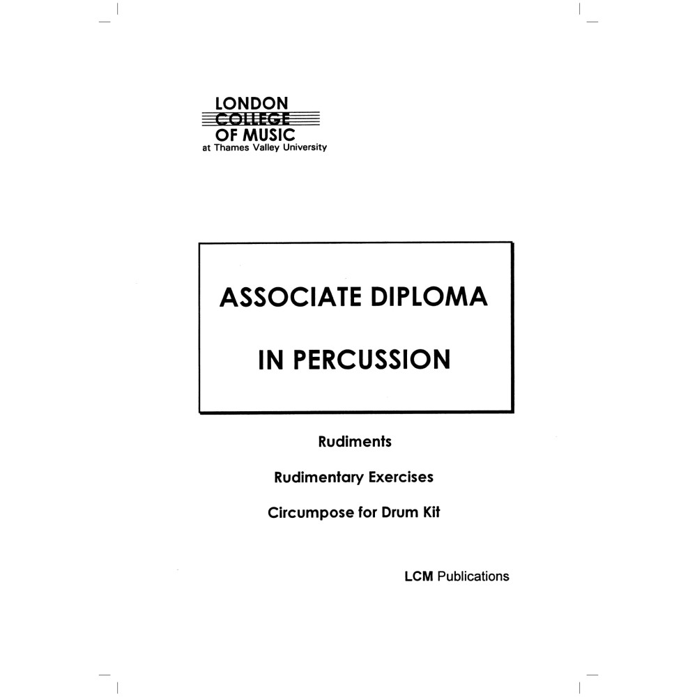 LCM Associate Diploma in Percussion