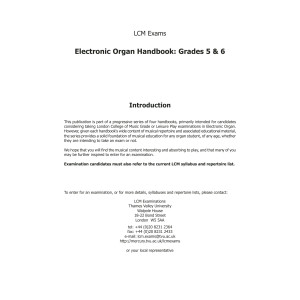 Organ Handbook Grades 5-6 to 2017