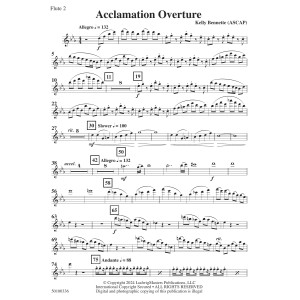 Acclamation Overture - Flute 2