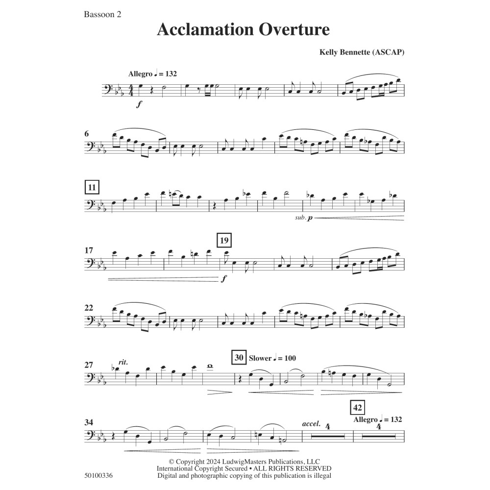 Acclamation Overture - Bassoon 2
