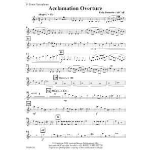 Acclamation Overture - Tenor Saxophone