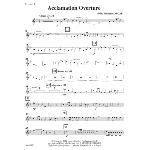 Acclamation Overture - Horn 1