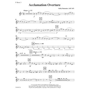 Acclamation Overture - Horn 3