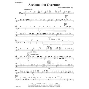 Acclamation Overture - Trombone 1