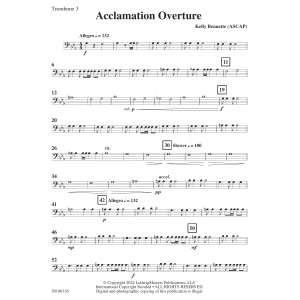 Acclamation Overture - Trombone 3