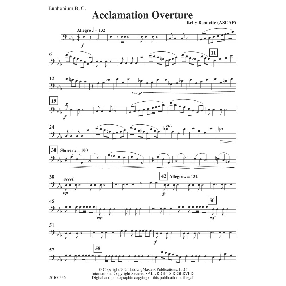 Acclamation Overture - Euphonium