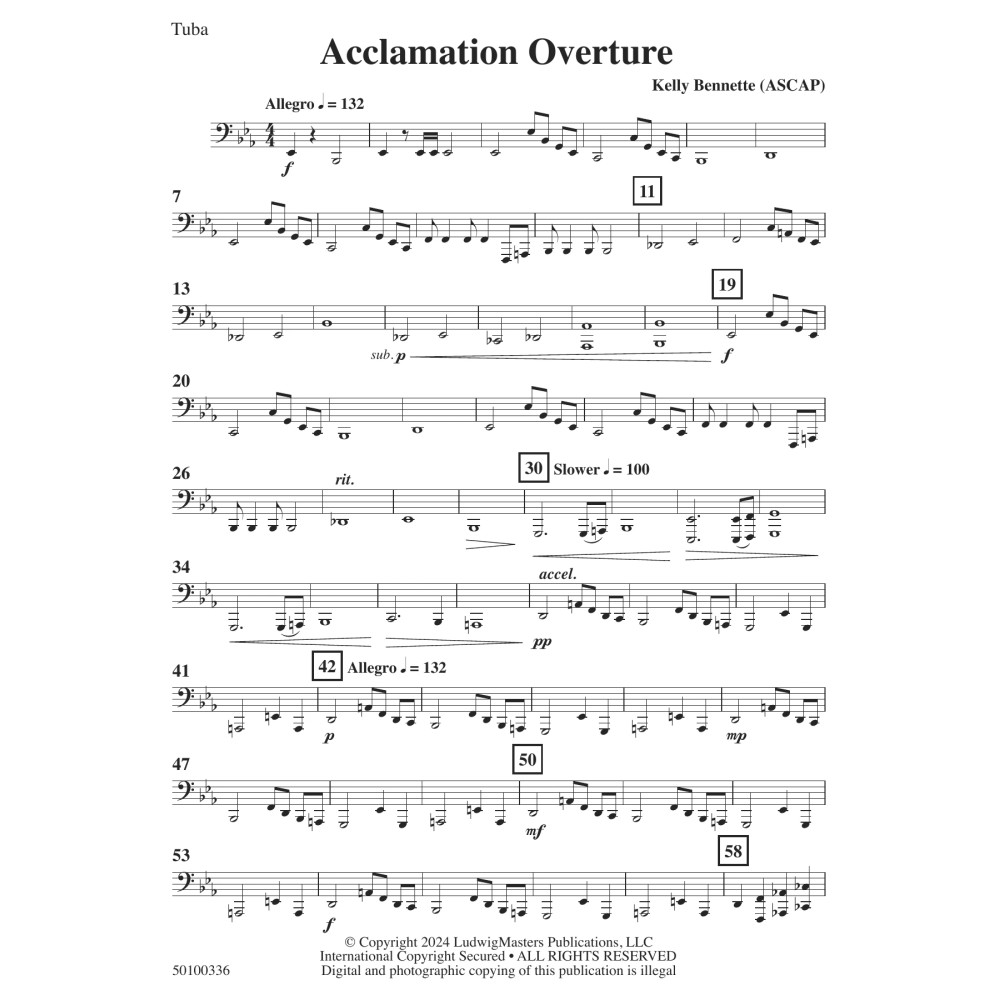Acclamation Overture - Tuba