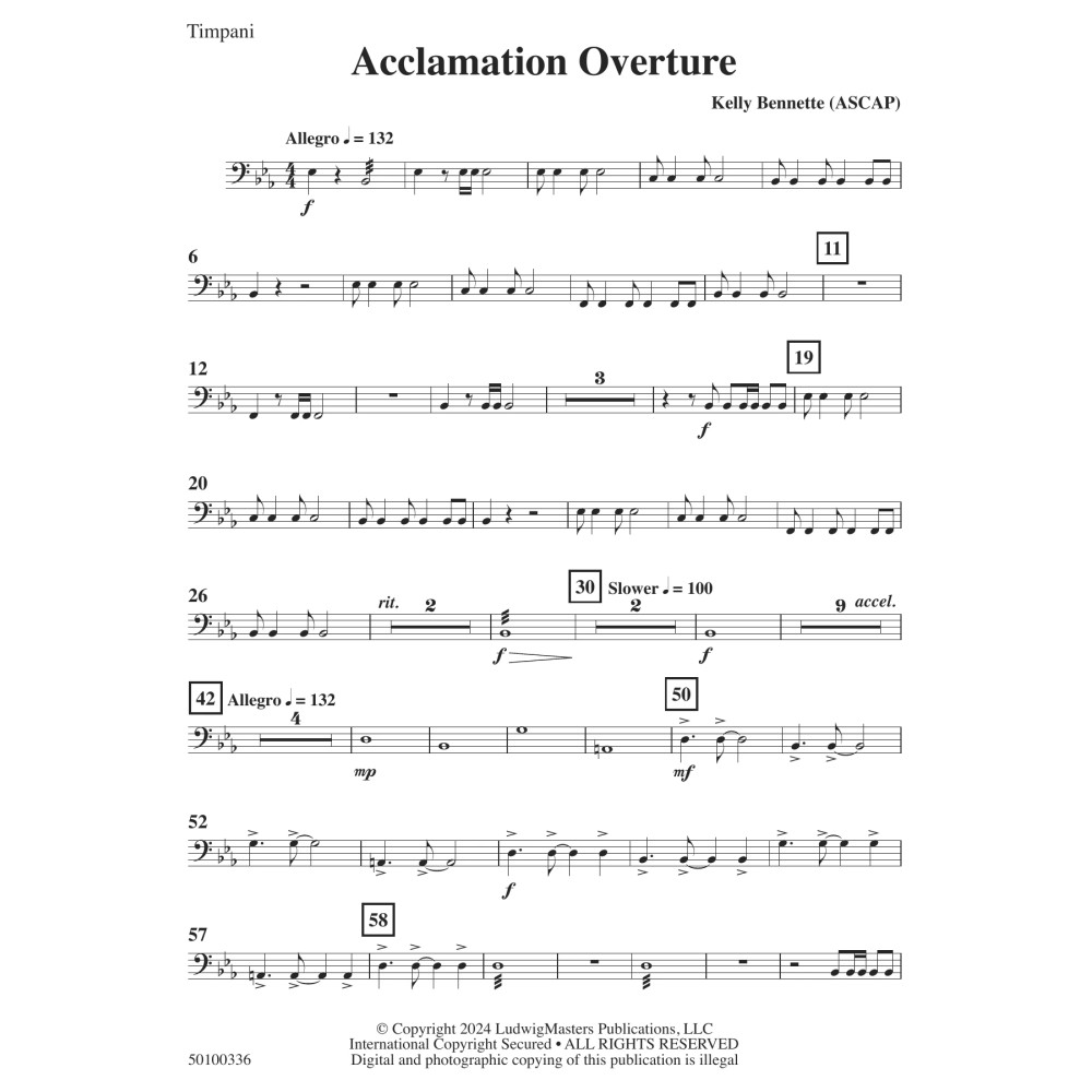 Acclamation Overture - Timpani