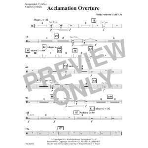 Acclamation Overture - Suspended Cym./Crash Cymbals
