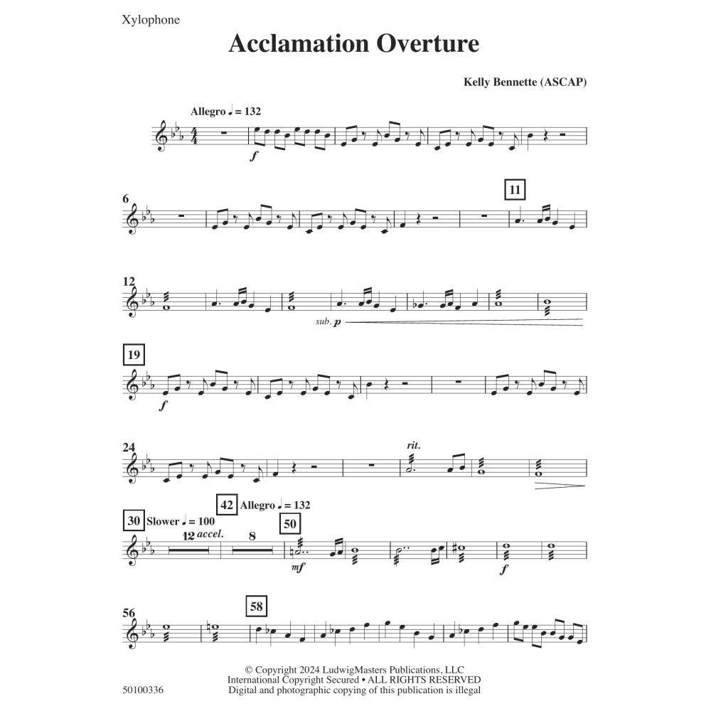 Acclamation Overture - Xylophone