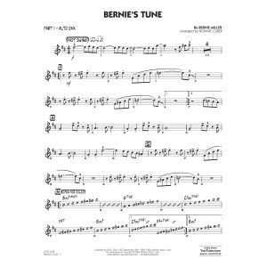 Bernie's Tune (arr. Ronnie Cuber) - Part 1 - Alto Sax