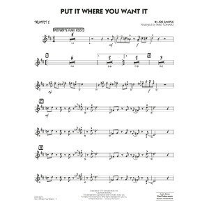 Put It Where You Want It (arr. Mike Tomaro) - Trumpet 2