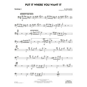 Put It Where You Want It (arr. Mike Tomaro) - Trombone 3