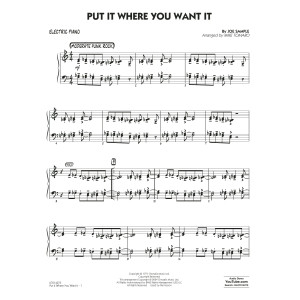 Put It Where You Want It (arr. Mike Tomaro) - Piano