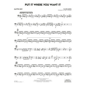 Put It Where You Want It (arr. Mike Tomaro) - Bass