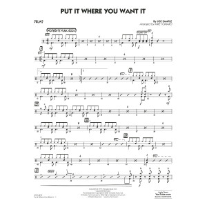 Put It Where You Want It (arr. Mike Tomaro) - Drums