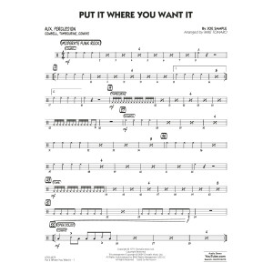 Put It Where You Want It (arr. Mike Tomaro) - Aux Percussion