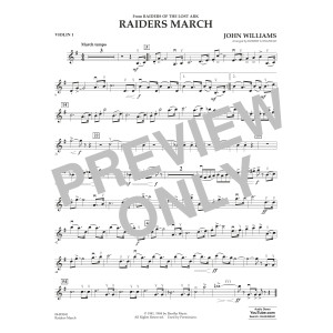 Raiders March (arr. Robert Longfield) - Violin 1