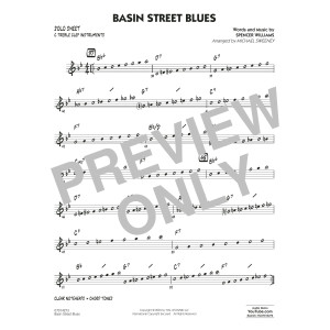 Basin Street Blues (arr. Michael Sweeney) - C Solo Sheet