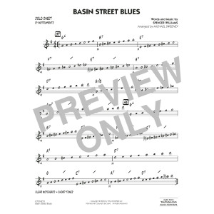 Basin Street Blues (arr. Michael Sweeney) - Eb Solo Sheet