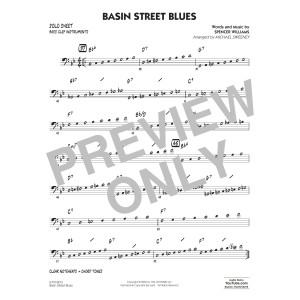 Basin Street Blues (arr. Michael Sweeney) - Bass Clef Solo Sheet