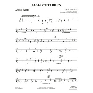 Basin Street Blues (arr. Michael Sweeney) - Alternate Tenor Sax