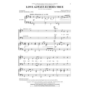 Love Always Echoes True (arr. Roger Thornhill)