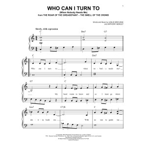 Who Can I Turn To (When Nobody Needs Me)