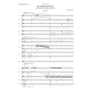 Quatre Instants (chamber version) - Full Score