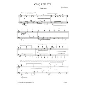 Cinq reflets (vocal score)