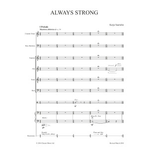 Only The Sound Remains - Vocal Score