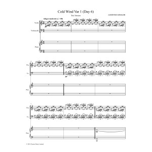 Cold Wind Var. 1 (Day 6) - Piano Score