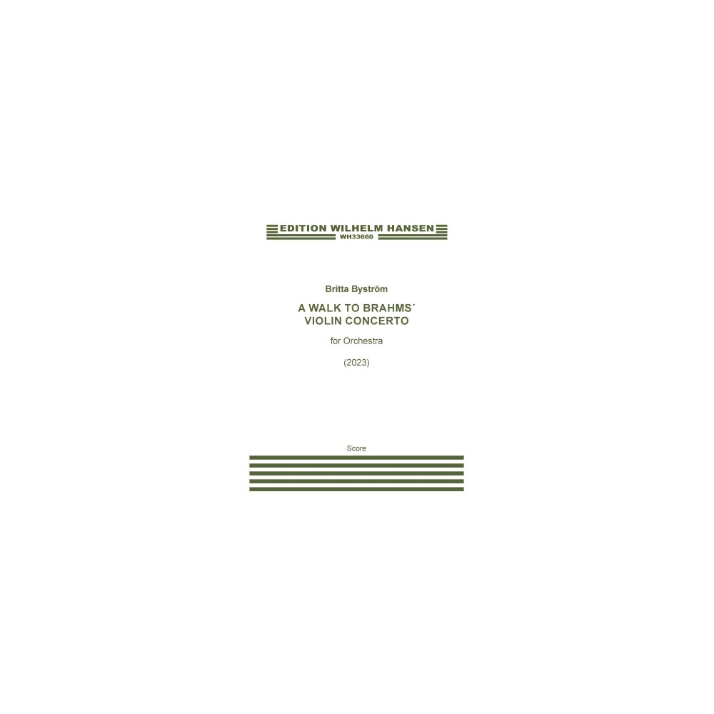 A Walk To Brahms Violin Concerto - Full Score