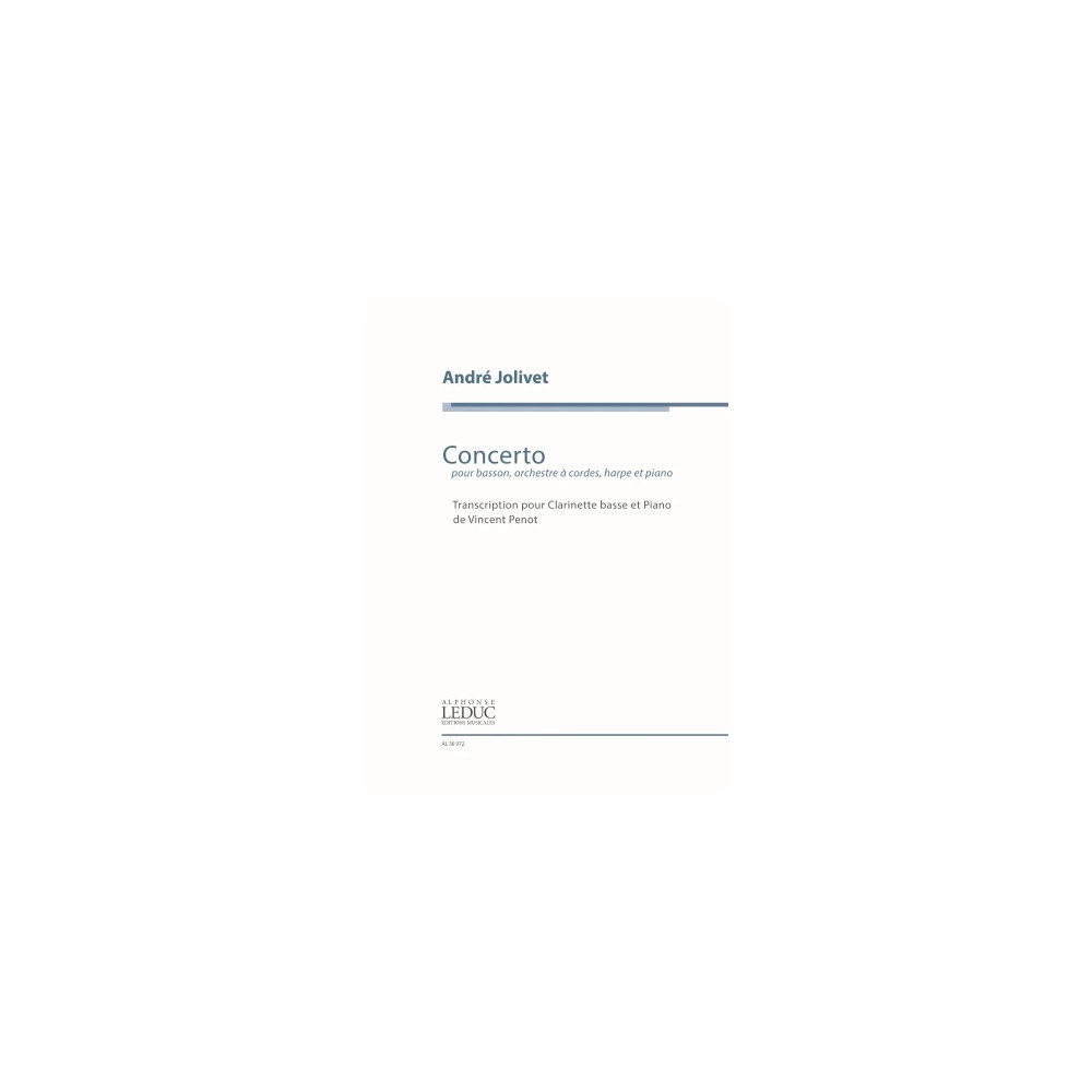 Concerto for Bassoon, transcription for Bass Clarinet
