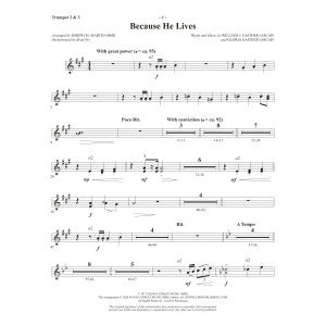 Because He Lives (arr. Joseph M. Martin) - Trumpet 2 & 3