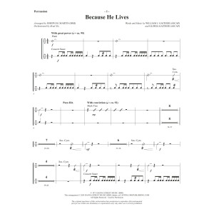 Because He Lives (arr. Joseph M. Martin) - Percussion