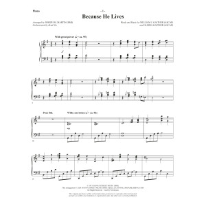 Because He Lives (arr. Joseph M. Martin) - Piano