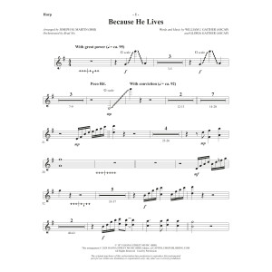 Because He Lives (arr. Joseph M. Martin) - Harp