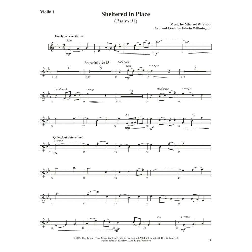 Sheltered In Place (arr. Edwin M. Willmington) - Timpani