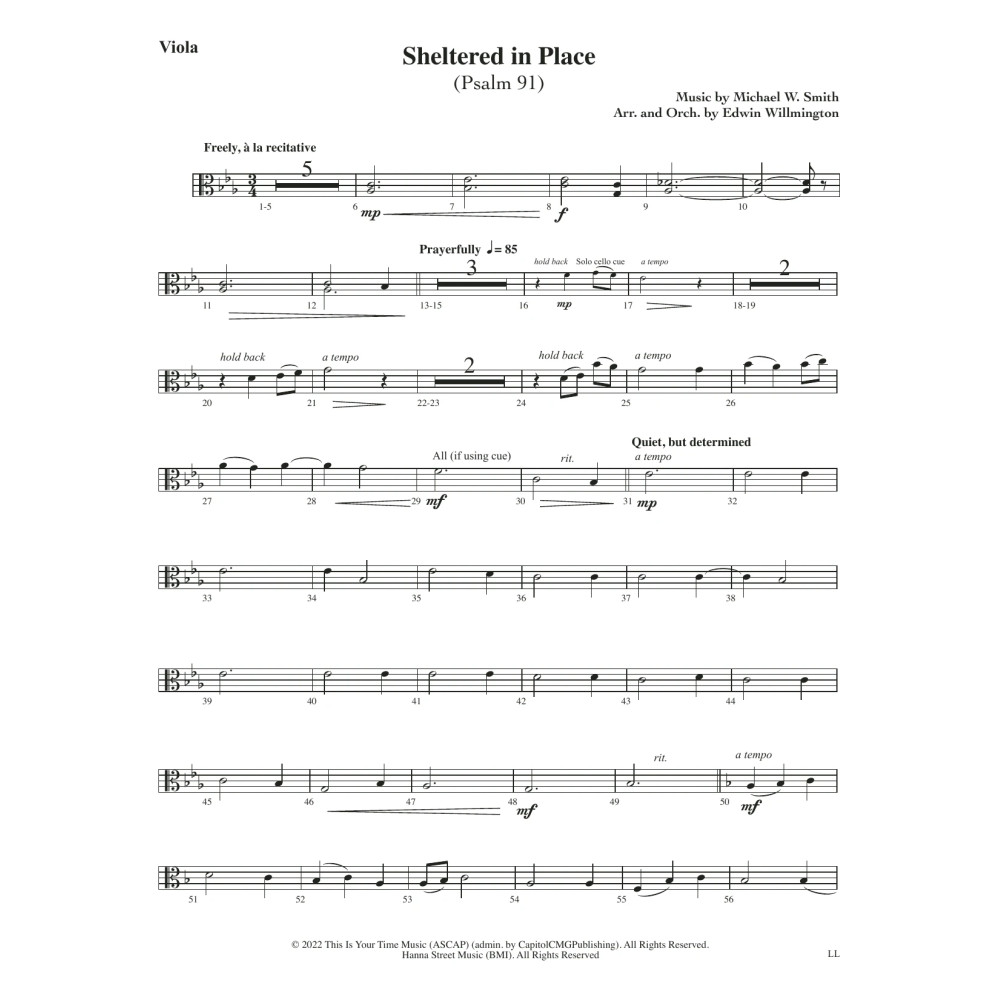 Sheltered In Place (arr. Edwin M. Willmington) - Violin 2