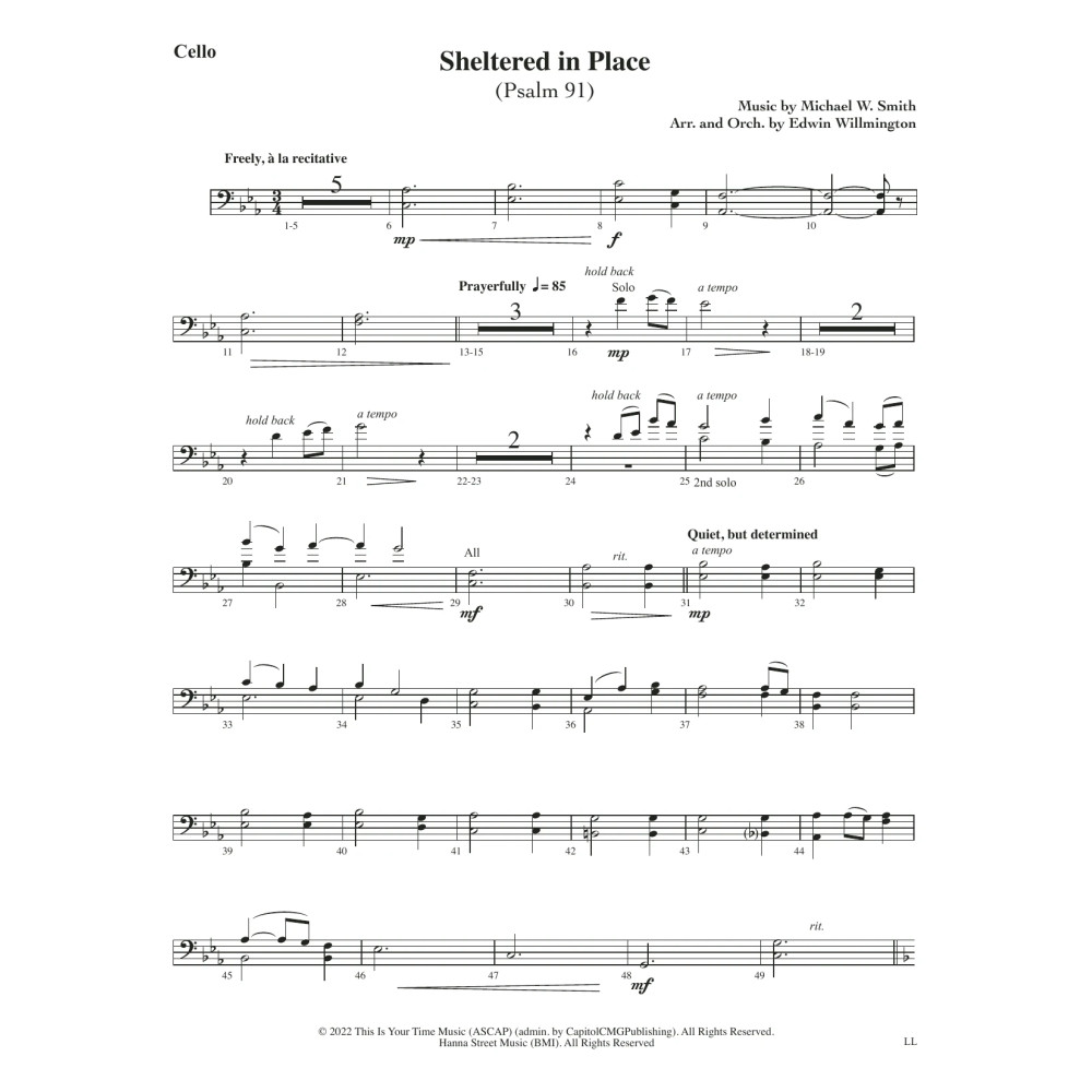 Sheltered In Place (arr. Edwin M. Willmington) - Viola