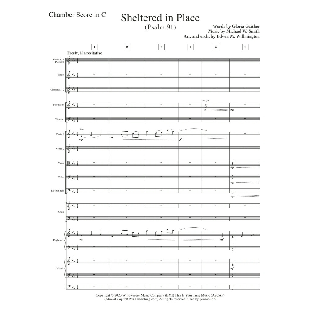 Sheltered in Place (arr. Edwin M. Willmington) - Full Score