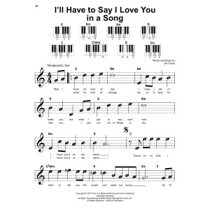 I'll Have To Say I Love You In A Song